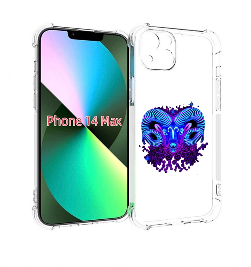 

Чехол MyPads знак зодиака овен 2 для iPhone 14 Plus (6.7), Прозрачный, Tocco