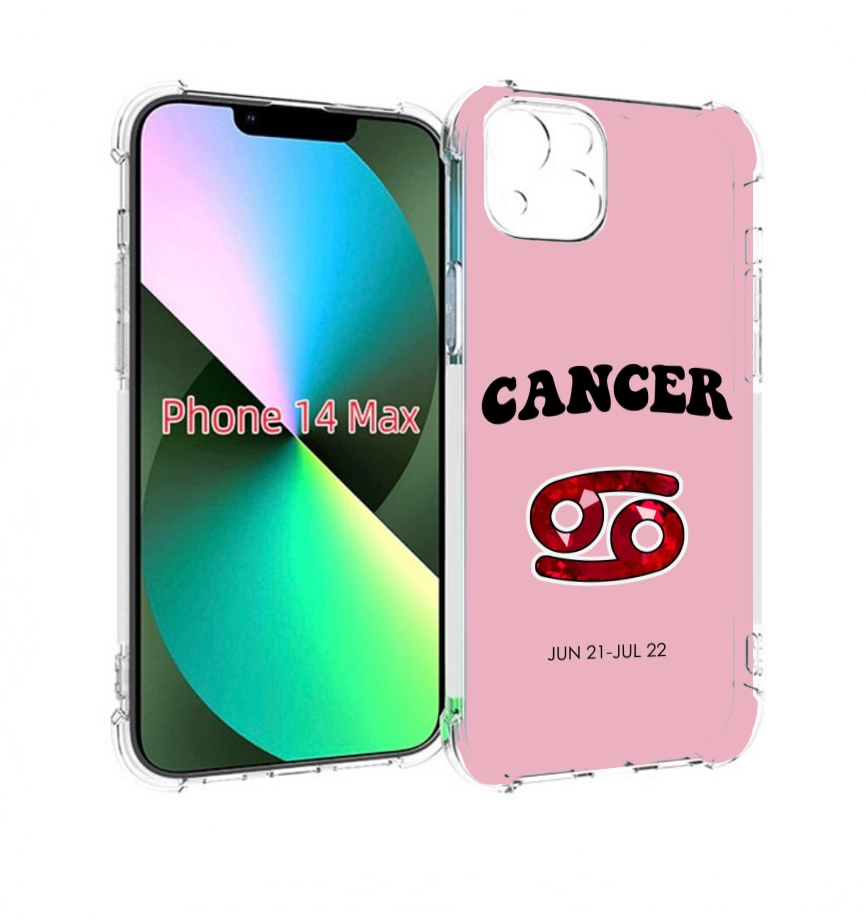 

Чехол MyPads знак зодиака рак 1 для iPhone 14 Plus (6.7), Прозрачный, Tocco