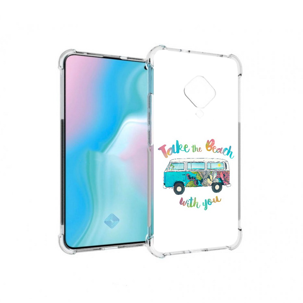 

Чехол MyPads Tocco для Vivo S5 Хиппи автобус (PT226962.406.190), Прозрачный, Tocco