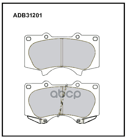 

Колодки передние LEXUS TOYOTA MITSUBISHI ADB 31201 ALLIED NIPPON ADB 31201 ALLIED NIPPON