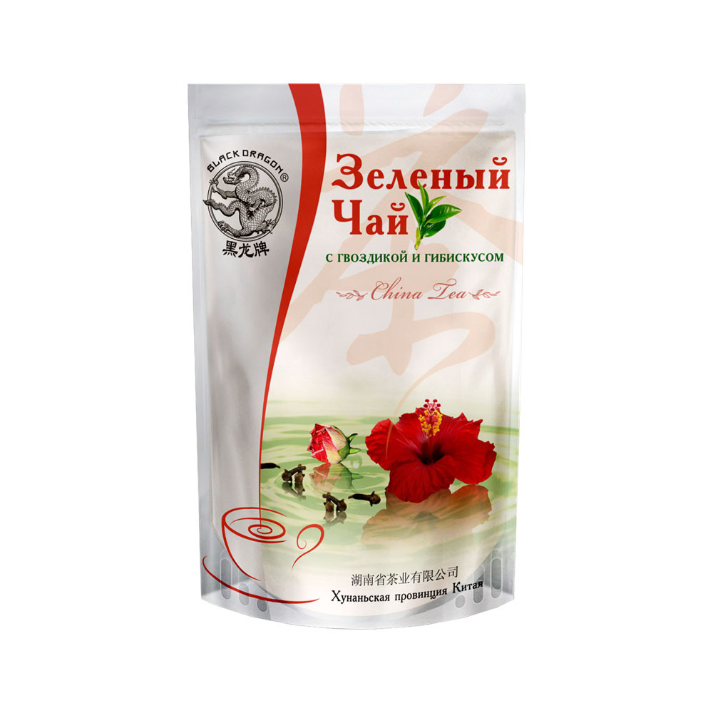 

Чай зеленый Черный Дракон Гвоздика и гибискус 100 г