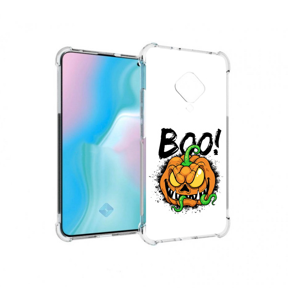 

Чехол MyPads Tocco для Vivo S5 Хэллоуин бу (PT226962.406.193), Прозрачный, Tocco
