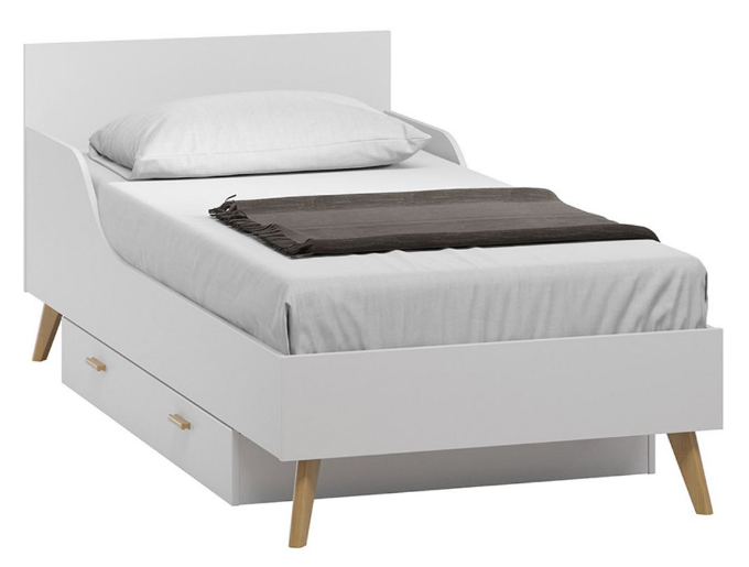 Кровать Woodcraft Нордик 90 Light с ящиком 1451508