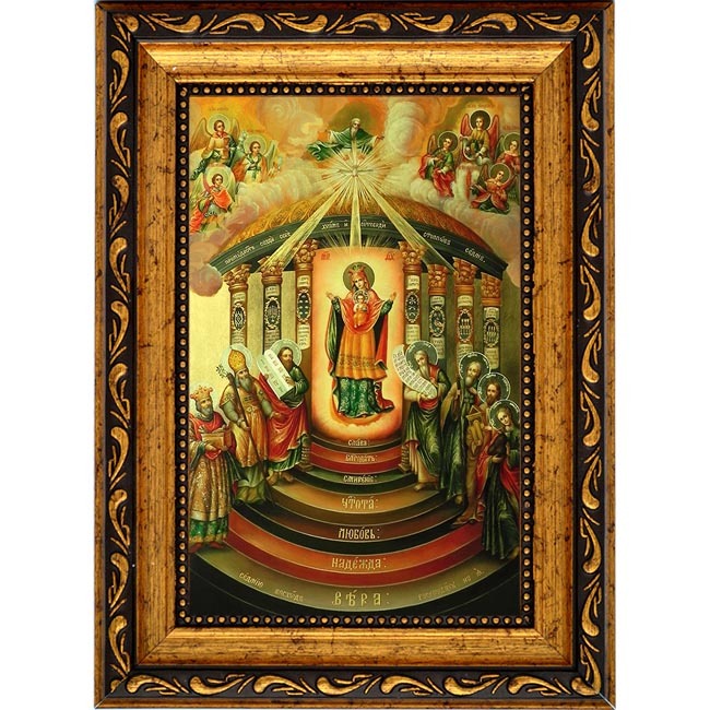 

София - Премудрость Божия (Киевская). Икона Пресвятой Богородицы на холсте.