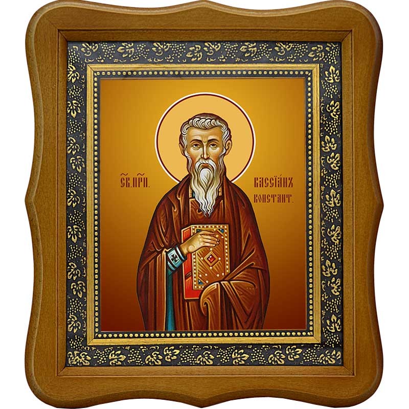

Вассиан (Василий) Константинопольский, преподобный игумен. Икона на холсте.
