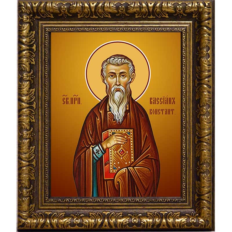 

Вассиан (Василий) Константинопольский, преподобный игумен. Икона на холсте.