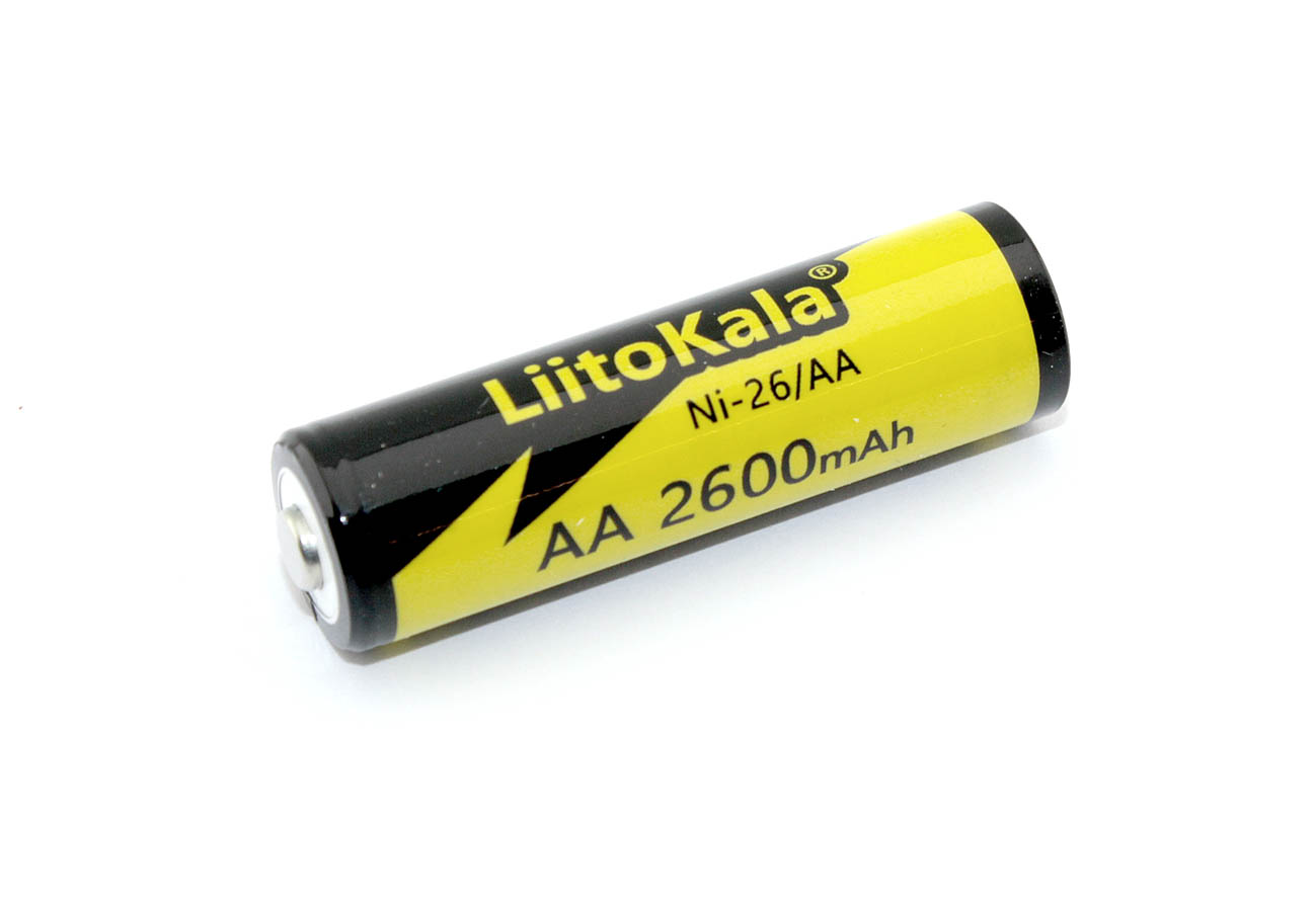 Аккумуляторная батарейка LiitoKala Ni-26 AA Ni-Mh 2600mAh, 1.2V