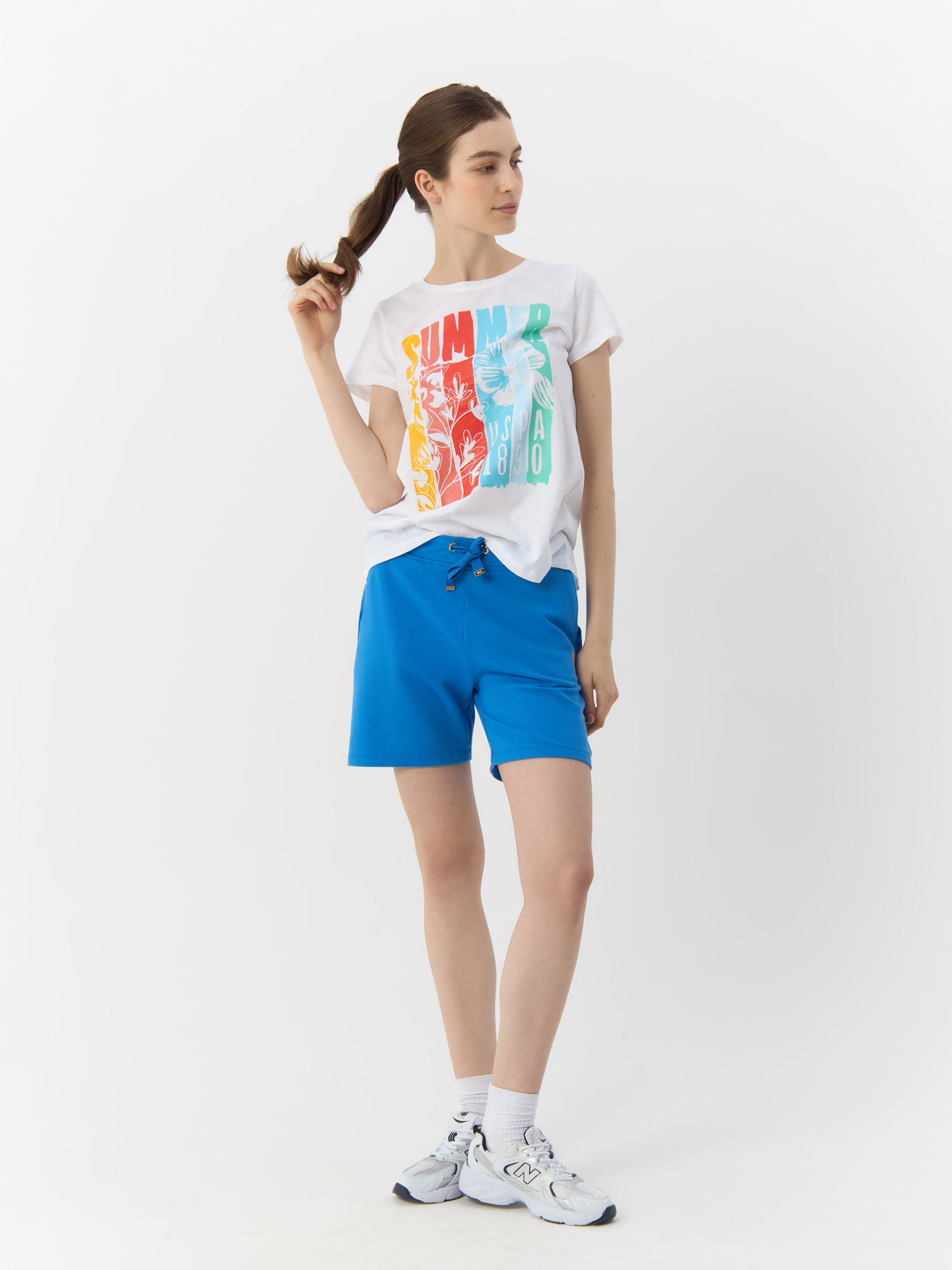 

Трикотажные шорты женские U.S. POLO Assn. G082SZ0OS-000-1567045-DOTIH23 синие S, Синий, G082SZ0OS-000-1567045-DOTIH23