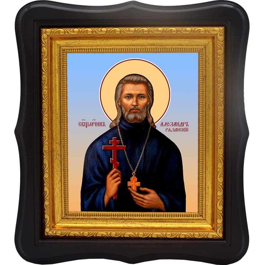 

Александр Цицеронов (Рязанский) священномученик пресвитер. Икона на холсте.