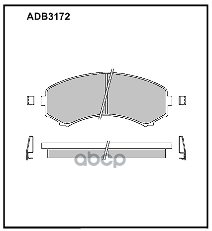 

Тормозные колодки ALLIED NIPPON ADB3172