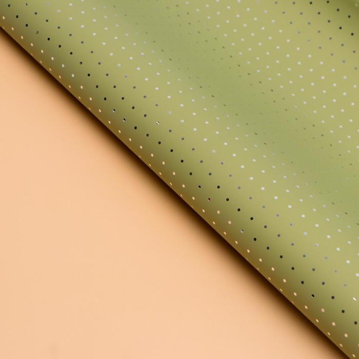 

Плёнка матовая "Серебристый горох" шампань, чай матча, 0,58 х 0,58 м