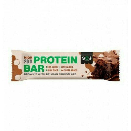 фото Протеиновый батончик protein bar с какао в молочном шоколаде, без сахара, 50 г soj