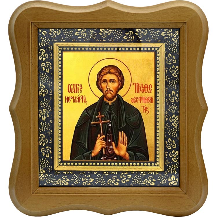

Тимофей Есфигменский, Адрианопольский, преподобномученик. Икона на холсте.