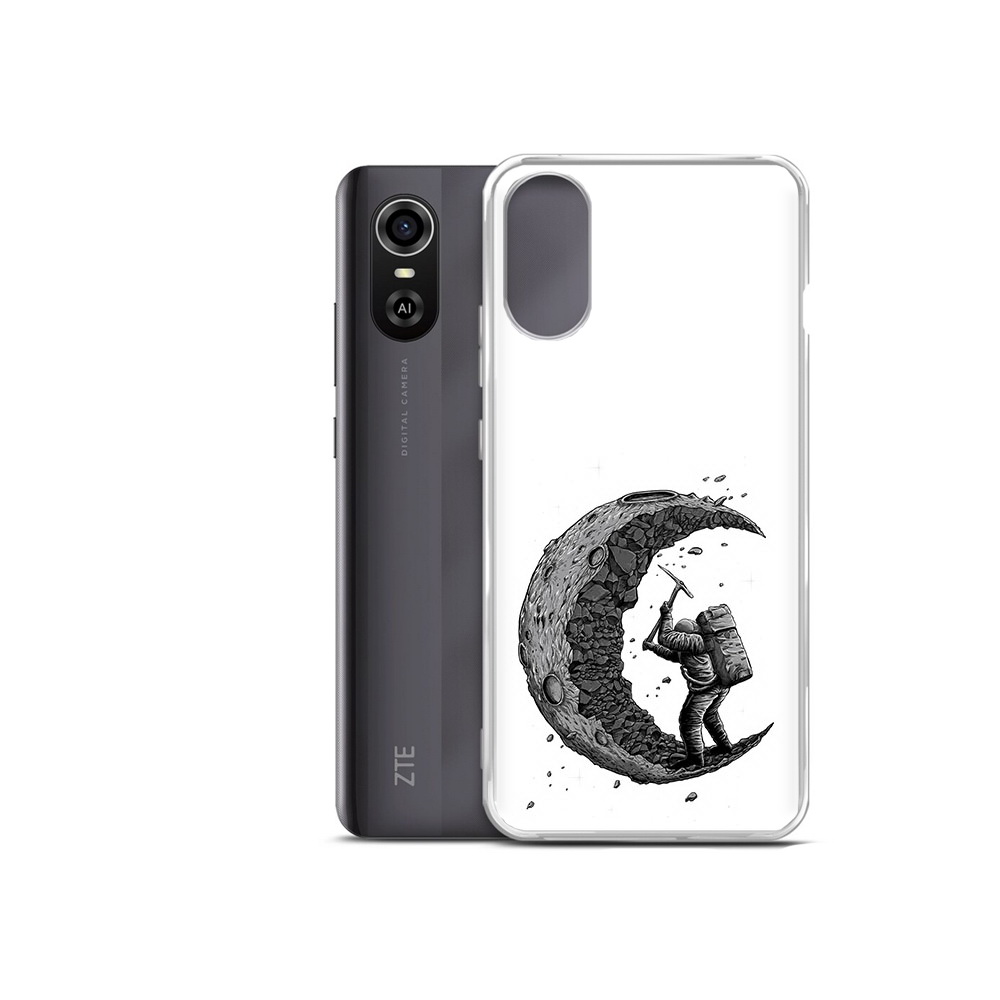 

Чехол MyPads Tocco для ZTE Blade A31 Plus камненная луна (PT226943.475.384), Прозрачный, Tocco