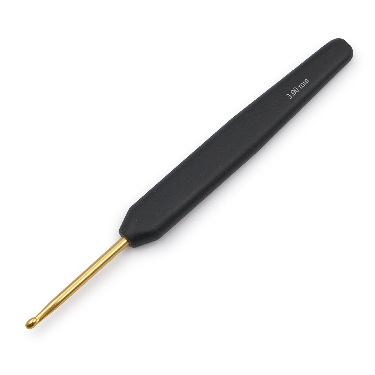Крючок для вязания с эргономичной ручкой BasixAluminum 3мм алюминий золото/черный KnitPro