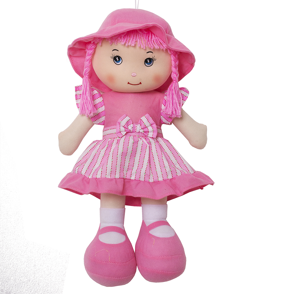 Мягкая игрушка Кукла 57920 46см цвет розовый кукла рускукла дама в шляпке rk 171