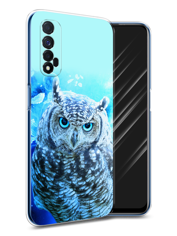 

Чехол Awog на Realme 7 "Сова арт 7", Разноцветный, 254150-1