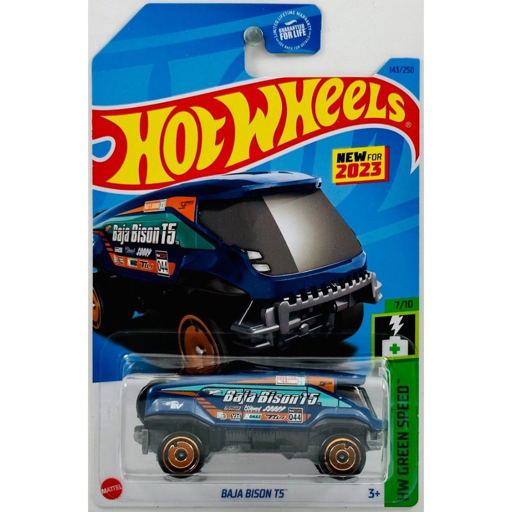 Машинка Hot Wheels грузовик HKG44 металлическая BAJA BISON T5 темно синий машинка welly jeep wrangler rubicon 1 38 темно зеленый 42371