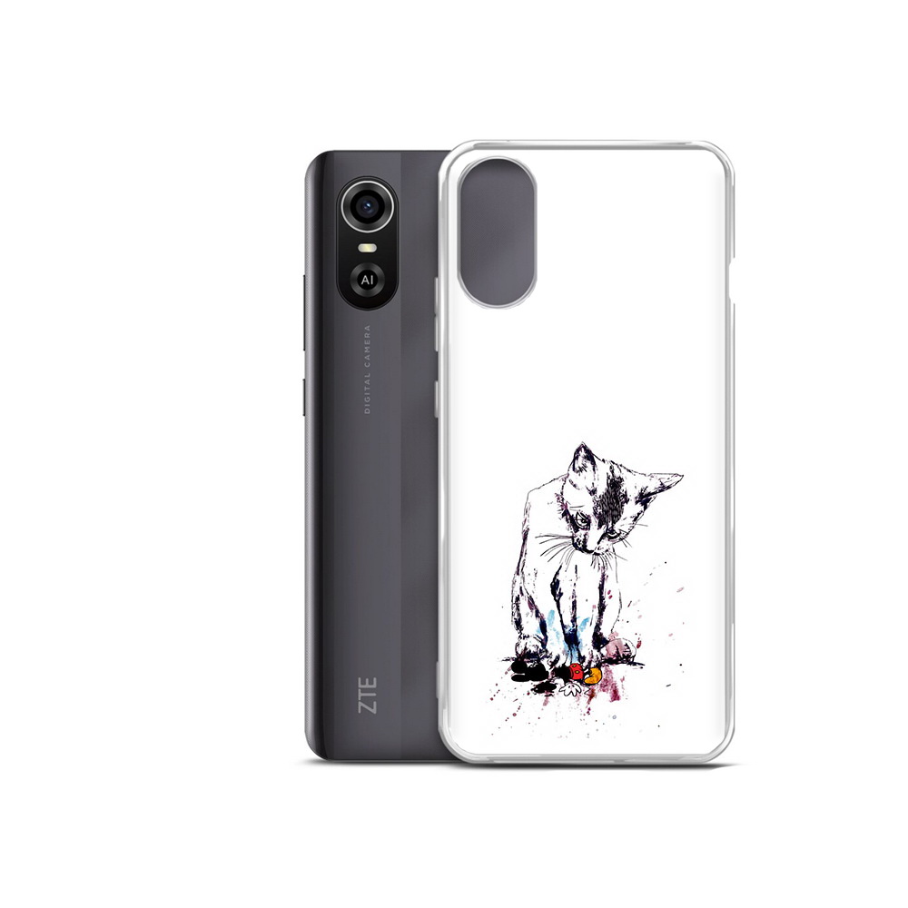 Чехол MyPads Tocco для ZTE Blade A31 Plus кот и микки (PT226943.475.399)