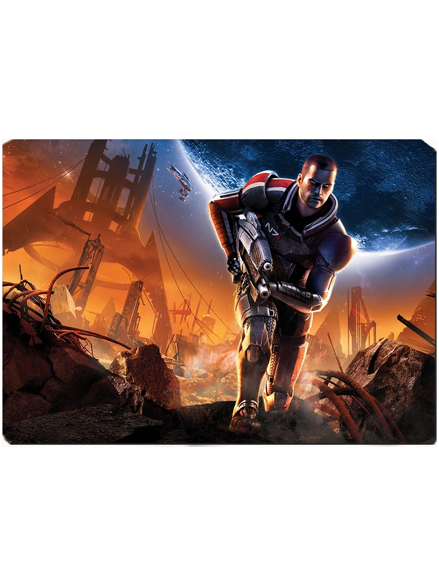 фото Коврик для мыши на тему компьютерная игра mass effect drabs