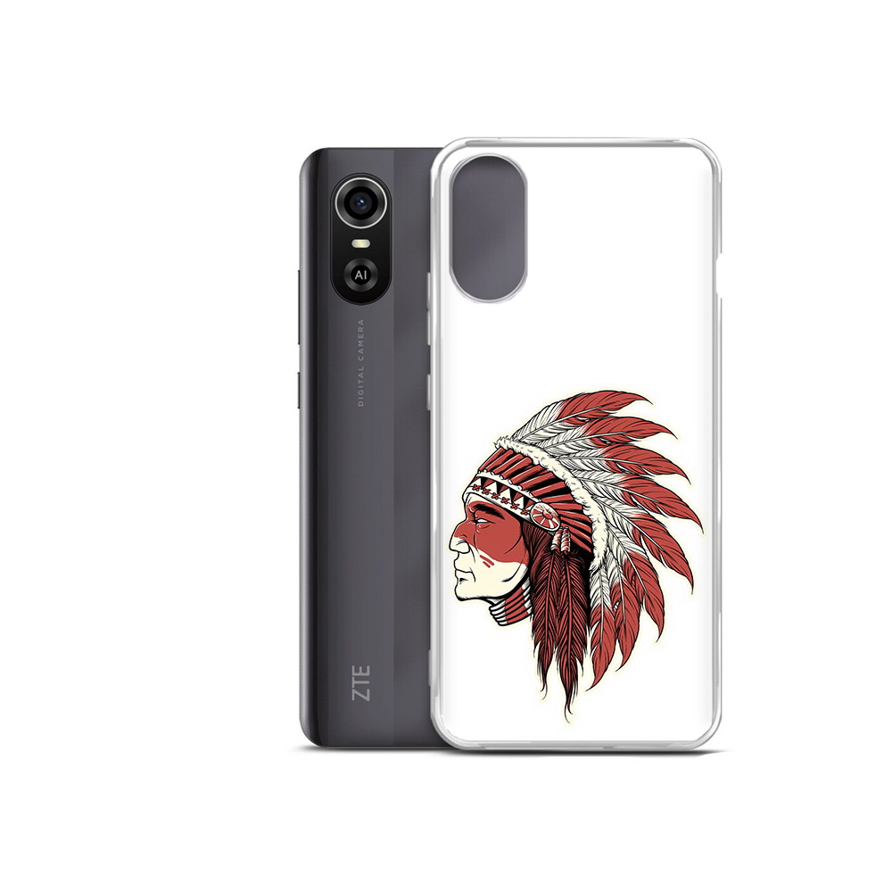 

Чехол MyPads Tocco для ZTE Blade A31 Plus красный индеец (PT226943.475.411), Прозрачный, Tocco