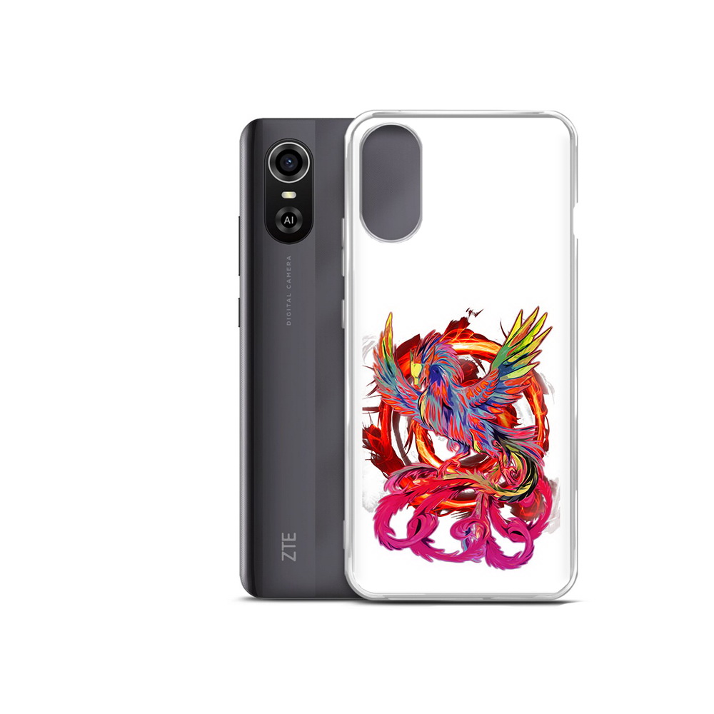 

Чехол MyPads Tocco для ZTE Blade A31 Plus красочный феникс (PT226943.475.414), Прозрачный, Tocco
