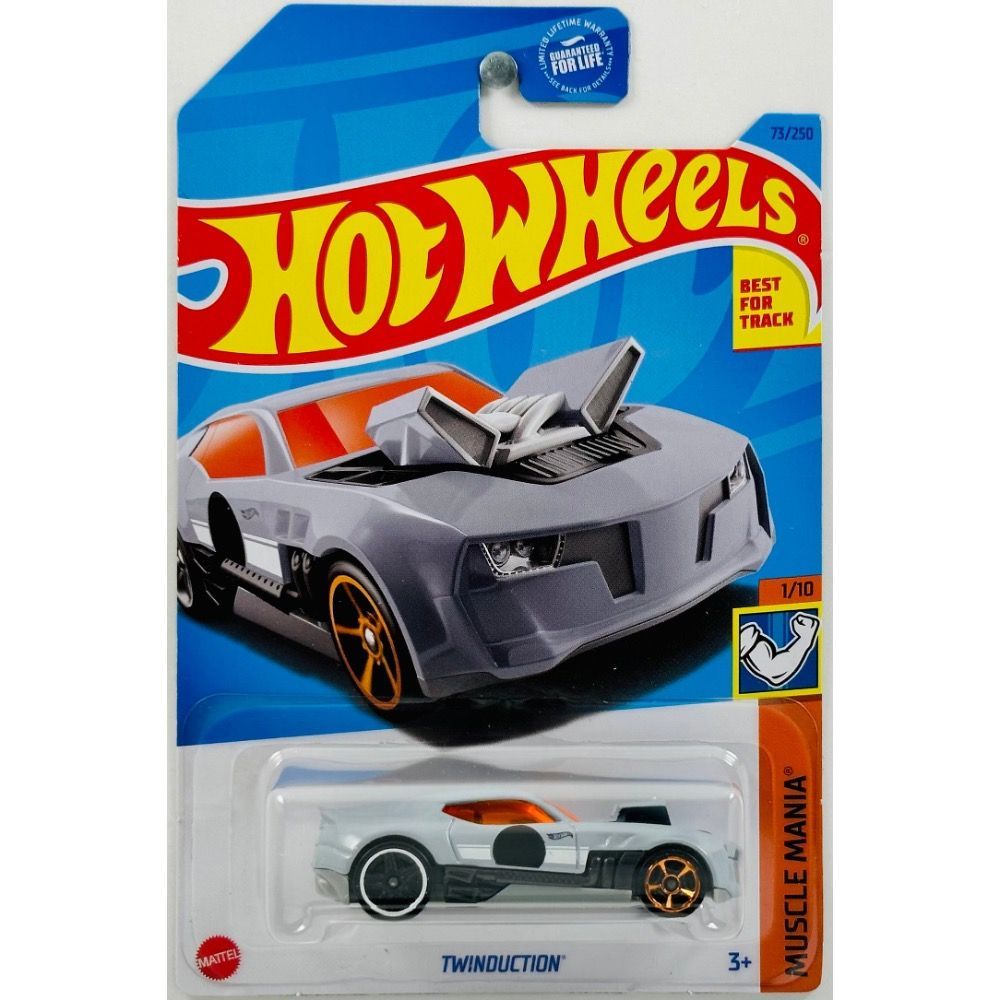 

Машинка Hot Wheels легковая машина HKK88 металлическая TWINDUCTION серый, HKK88