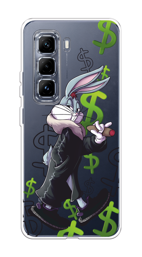 

Чехол на Infinix Hot 50 Pro Plus Rich Bugs Bunny, Зеленый;черный;голубой, 3107050-1