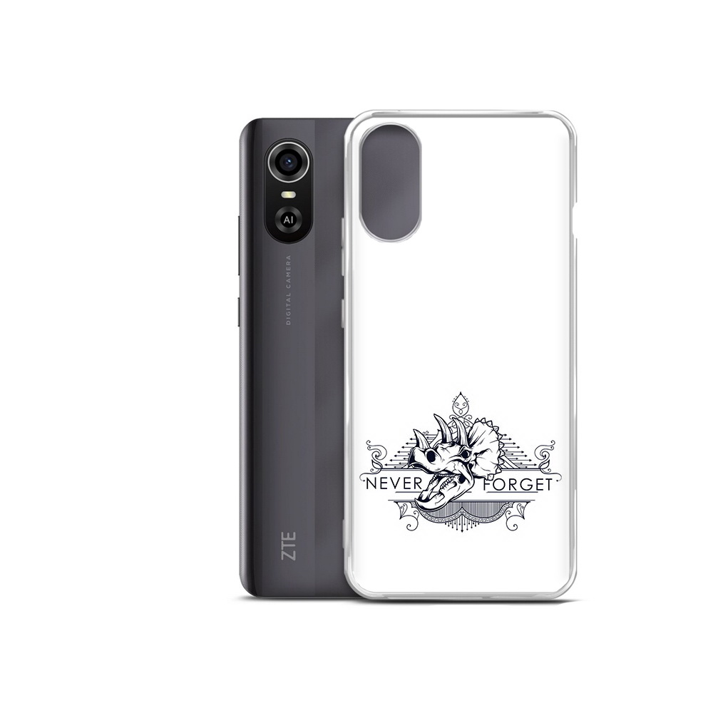 

Чехол MyPads Tocco для ZTE Blade A31 Plus логотип носорога никогда не забуду, Прозрачный, Tocco