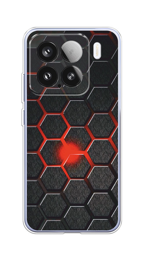 

Чехол на Xiaomi 15 Соты красные, Красный;черный;серый, 323650-1