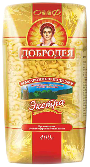 

Макаронные изделия Добродея Экстра Рожки-дружки гладкие 400 г