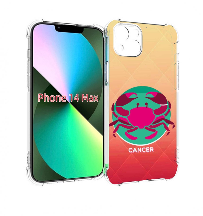 

Чехол MyPads знак зодиака рак 4 для iPhone 14 Plus (6.7), Прозрачный, Tocco