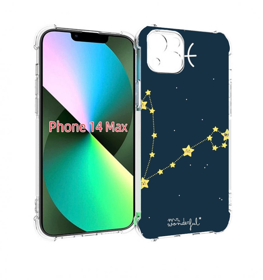 

Чехол MyPads знак зодиака рыбы 1 для iPhone 14 Plus (6.7), Прозрачный, Tocco