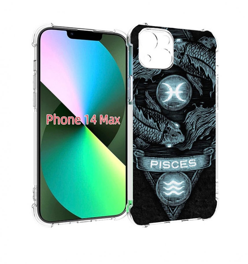 

Чехол MyPads знак зодиака рыбы 4 для iPhone 14 Plus (6.7), Прозрачный, Tocco