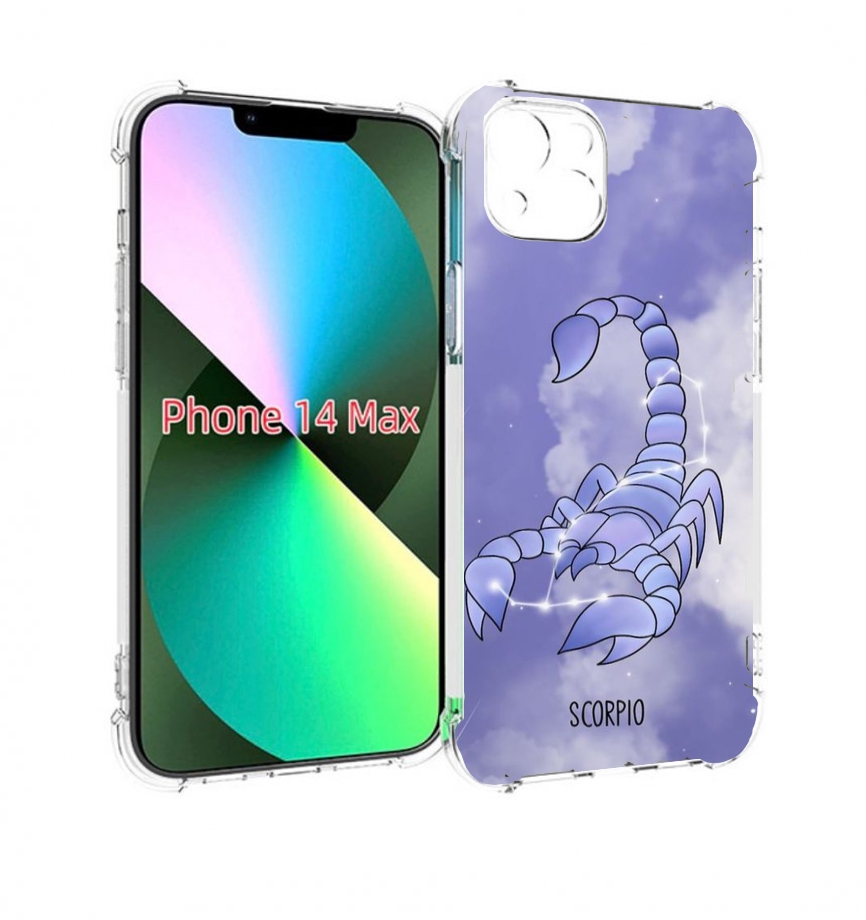 

Чехол MyPads знак зодиака скорпион 2 для iPhone 14 Plus (6.7), Прозрачный, Tocco