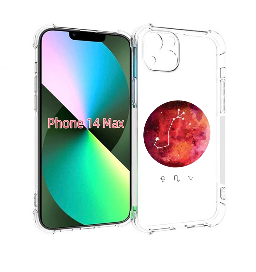 

Чехол MyPads знак зодиака скорпион 6 для iPhone 14 Plus (6.7), Прозрачный, Tocco