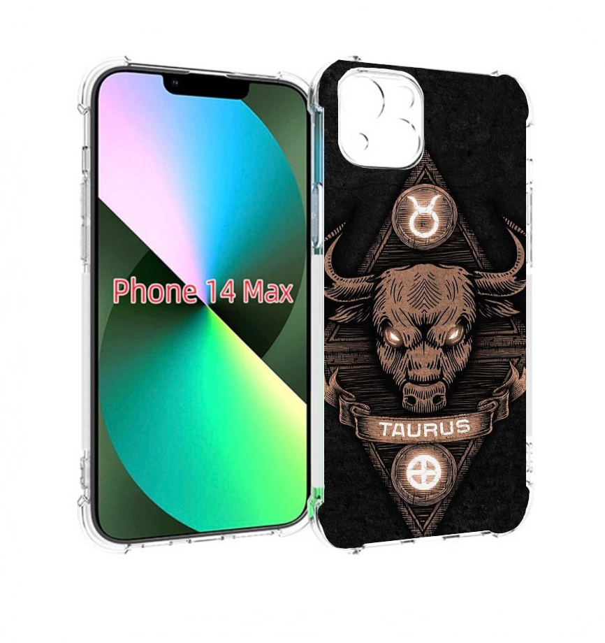 

Чехол MyPads знак зодиака телец 2 для iPhone 14 Plus (6.7), Прозрачный, Tocco
