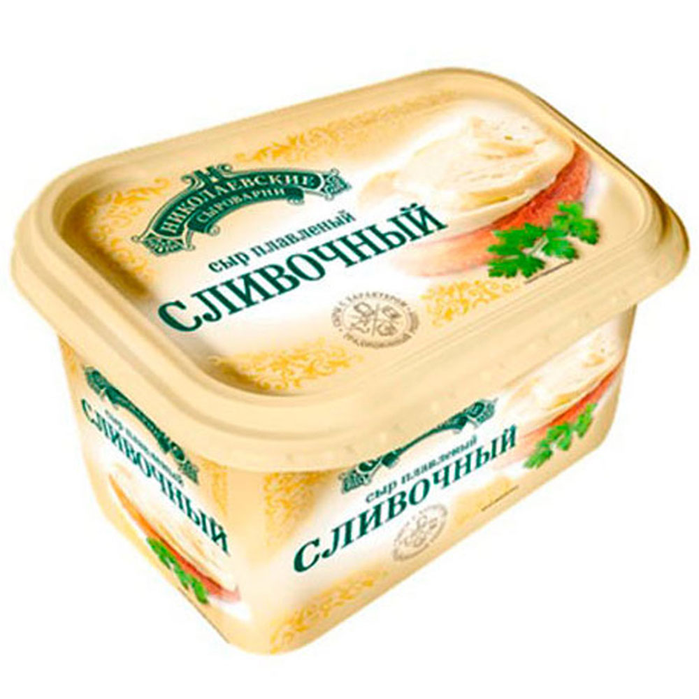 

Плавленый сыр Николаевские Сыроварни Сливочный 60% 400 г