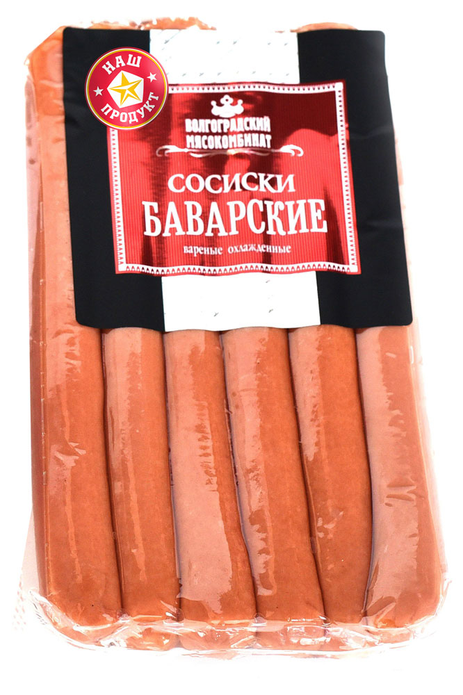

Сосиски Волгоградский мясокомбинат Баварские 350 г