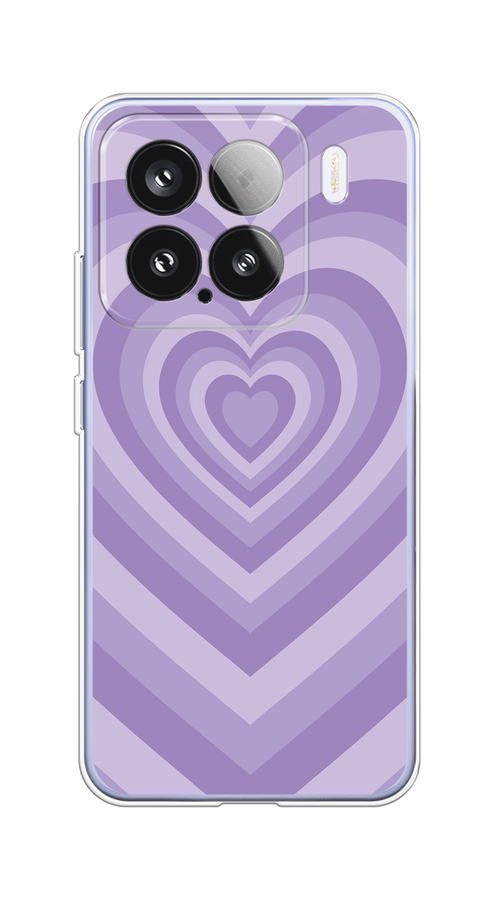 

Чехол на Xiaomi 15 Violet heart latte, Фиолетовый, 323650-1