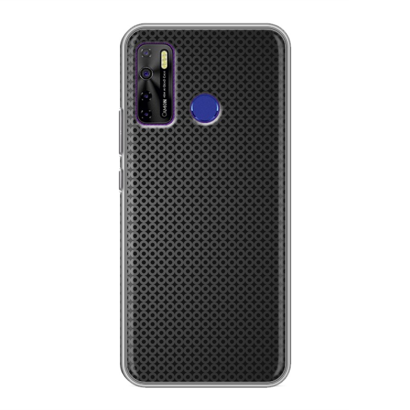 

Дизайнерский силиконовый чехол для Tecno Camon 15 Металл