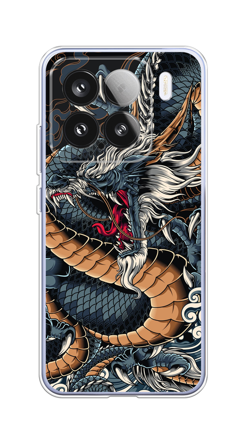 

Чехол на Xiaomi 15 Japanese Dragon, Коричневый;черный;синий, 323650-1