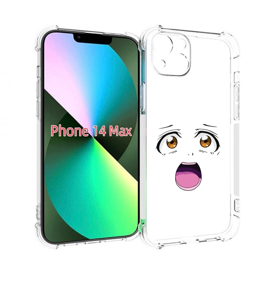 

Чехол MyPads аниме лицао для iPhone 14 Plus (6.7), Прозрачный, Tocco