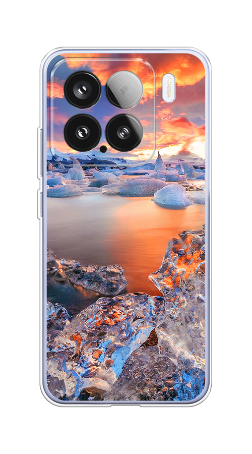 

Чехол на Xiaomi 15 Ледники, Синий;оранжевый, 323650-1