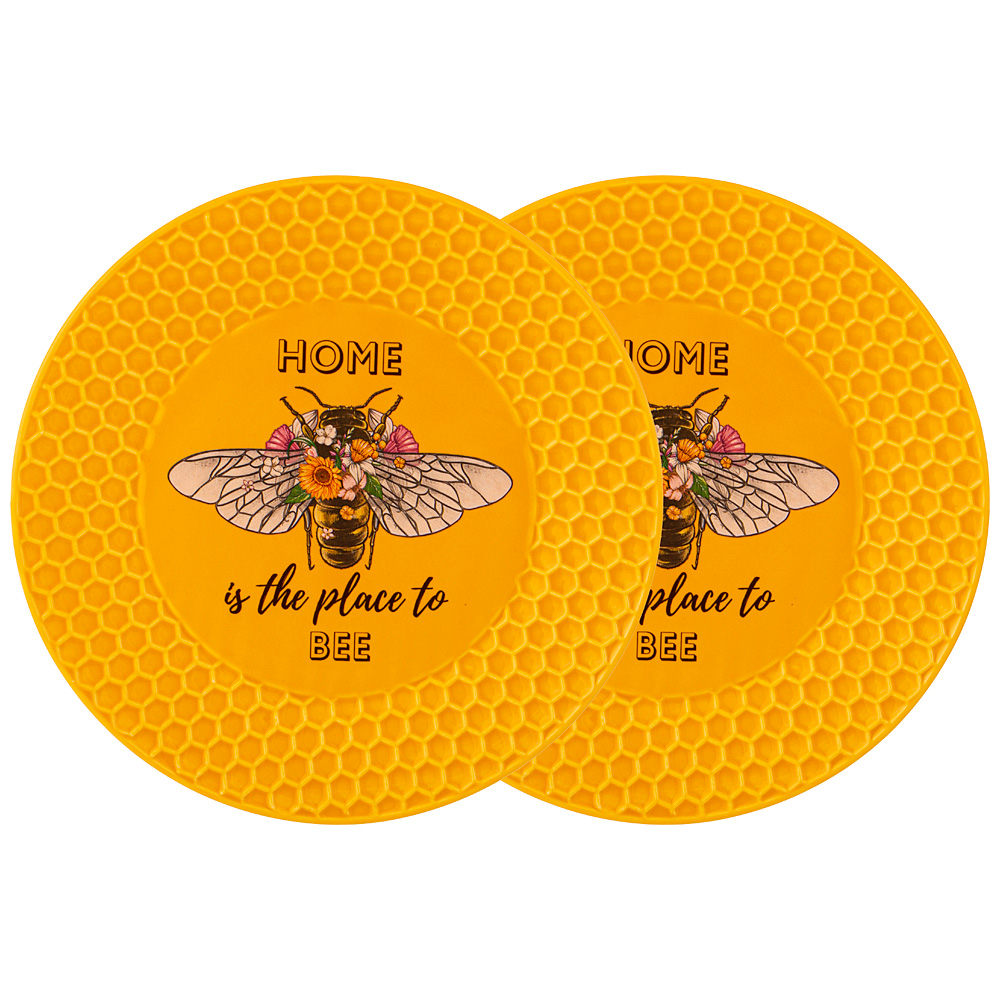 

Набор из 2 штук Тарелка закусочная Lefard Honey bee 20.5см фарфор 151-194_, Желтый