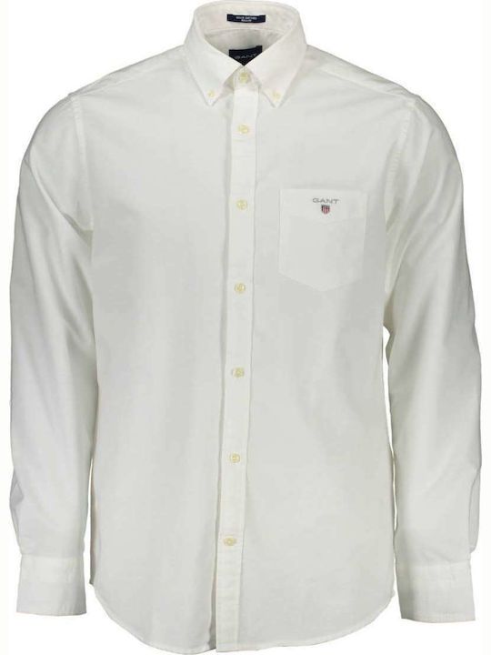 

Рубашка мужская GANT 359900 белая 2XL, Белый, 359900