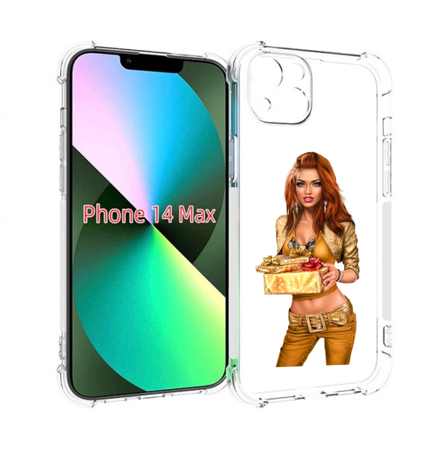 

Чехол MyPads золотая-девочка-с-подарком женский для iPhone 14 Plus (6.7), Прозрачный, Tocco