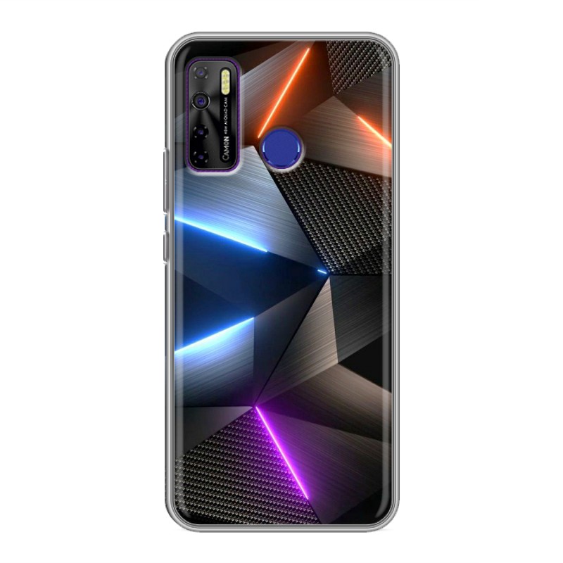 

Дизайнерский силиконовый чехол для Tecno Camon 15 Яркие абстракции