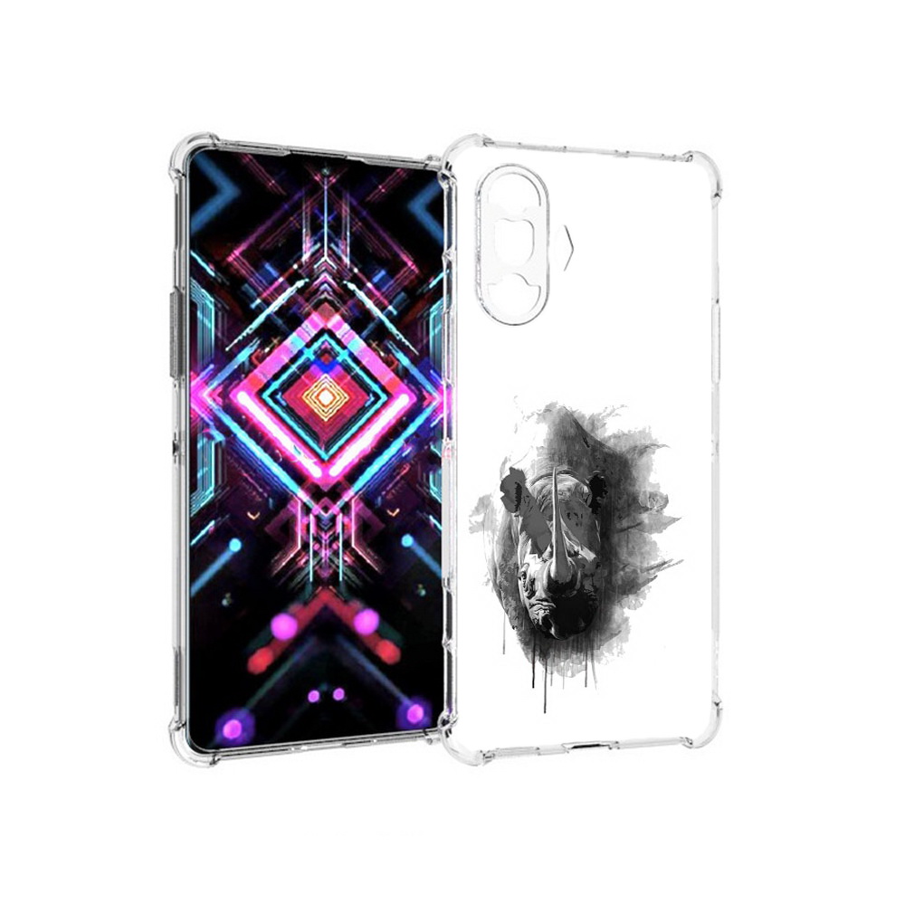 

Чехол MyPads Tocco для Xiaomi Poco F3 GT носорог (PT172450.277.523), Прозрачный, Tocco