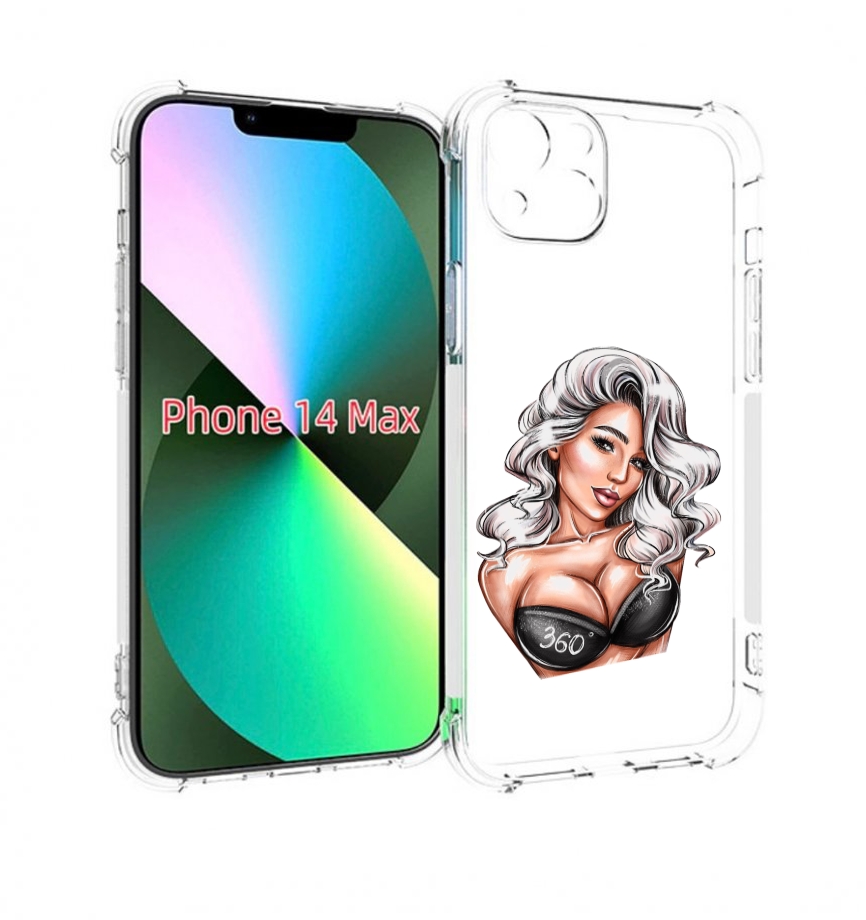 

Чехол MyPads ивлеева-рисунок женский для iPhone 14 Plus (6.7), Прозрачный, Tocco